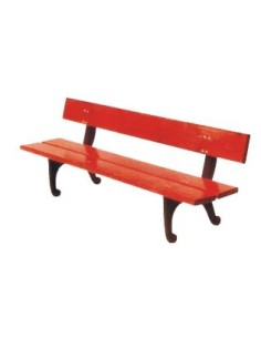 Banco de Madera con patas de Hierro Fundido Modelo B-17