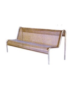 Banco de Chapa Perforada con patas de tubo Modelo B-38