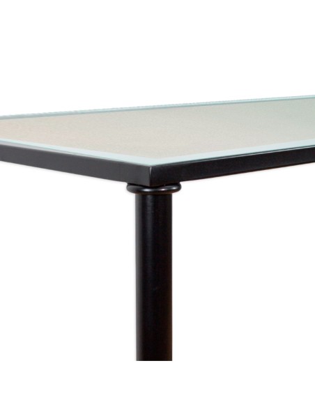 Mesa de Forja Regulable Santaella con Tablero y Cristal