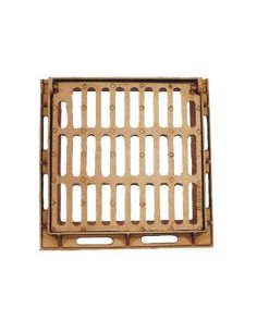 Rejilla Plana con Marco Abatible y Antirrobo Modelo TS-62...