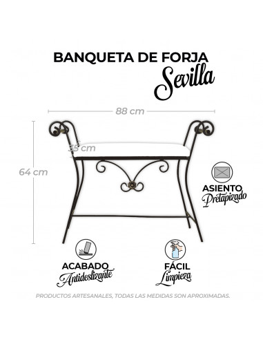 Banqueta de Forja Sevilla