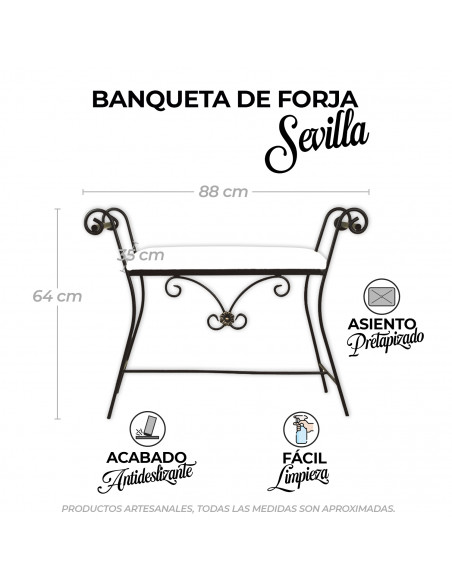Banqueta de Forja Sevilla