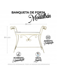 Banqueta de Forja Montalbán 2