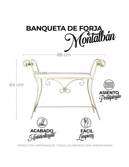 Banqueta de Forja Montalbán