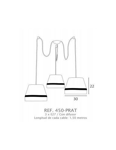 Lampara Colgante Nuva Prat