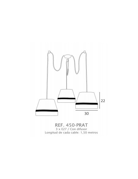Lampara Colgante Nuva Prat