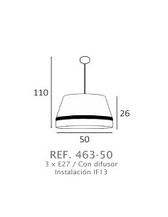 Lampara Prat Colgante de 50 2