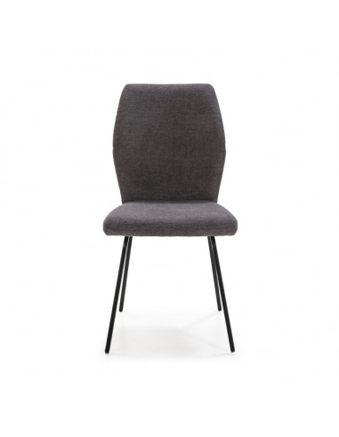 Silla Pol Gris Oscuro 4P/Caja