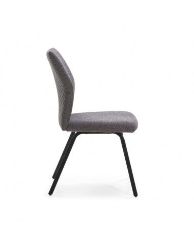 Silla Pol Gris Oscuro 4P/Caja