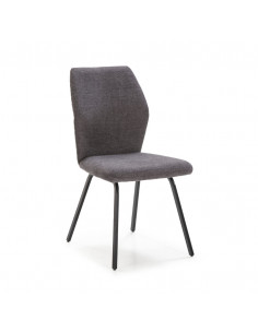 Silla Pol Gris Oscuro 4P/Caja