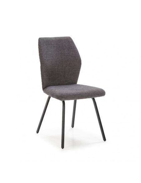 Silla Pol Gris Oscuro 4P/Caja