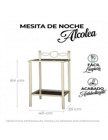 Mesita de Forja Alcolea 2 cristales