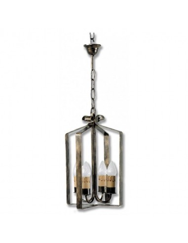 Lámpara de Forja para techo 4 Luces Modelo 0573
