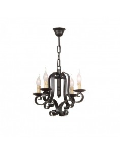 Lámpara de Forja para techo 4 Luces Modelo 0503