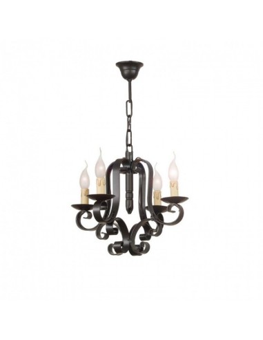 Lámpara de Forja para techo 4 Luces Modelo 0503