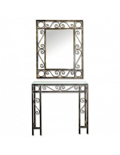 Entradita de forja con espejo Modelo 610AN