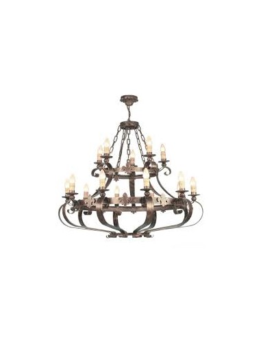 Lámpara de Forja Techo 15 luces Modelo 0527/15