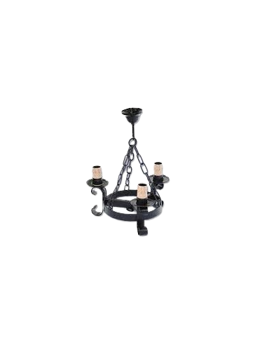 Lámpara de Forja Techo 3 luces Modelo 05516