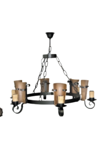 Lámpara de Forja Techo 6 Luces Modelo 0559