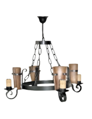 Lámpara de Forja Techo 4 luces Modelo 0557