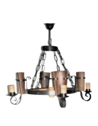 Lámpara de Forja Techo 4 luces Modelo 0552