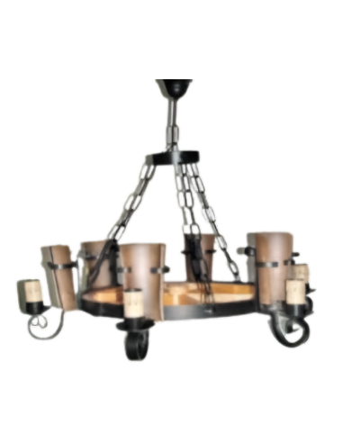 Lámpara de Forja Techo 6 luces Modelo 0554
